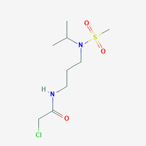 2-chloro-N-{3-[N-(propan-2-yl)methanesulfonamido]propyl}acetamide