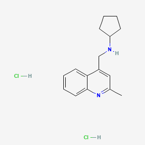 N-[(2-methylquinolin-4-yl)methyl]cyclopentanamine dihydrochloride