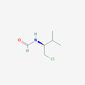 molecular formula C6H12ClNO B14229283 Formamide, N-[(1S)-1-(chloromethyl)-2-methylpropyl]- CAS No. 534601-51-9