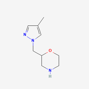 2-[(4-methyl-1H-pyrazol-1-yl)methyl]morpholine