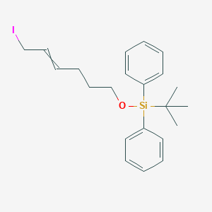 molecular formula C22H29IOSi B14229315 Tert-butyl[(6-iodohex-4-EN-1-YL)oxy]diphenylsilane CAS No. 723296-07-9