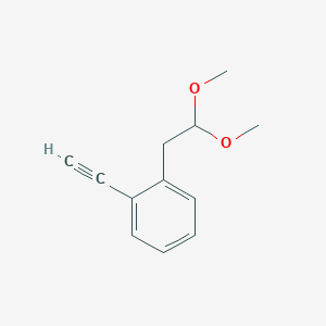 molecular formula C12H14O2 B14229316 1-(2,2-Dimethoxyethyl)-2-ethynylbenzene CAS No. 828913-56-0