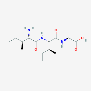 molecular formula C15H29N3O4 B14229317 L-Alanine, L-isoleucyl-L-isoleucyl- CAS No. 615558-40-2