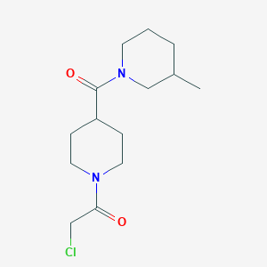 molecular formula C14H23ClN2O2 B1422938 2-Chloro-1-[4-(3-methylpiperidine-1-carbonyl)piperidin-1-yl]ethan-1-one CAS No. 1306606-87-0