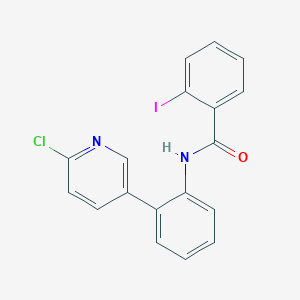 molecular formula C18H12ClIN2O B14229386 N-[2-(6-chloropyridin-3-yl)phenyl]-2-iodobenzamide CAS No. 824952-95-6