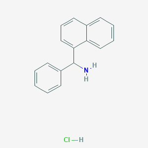 molecular formula C17H16ClN B1422941 Naphthalen-1-yl(phenyl)methanamine hydrochloride CAS No. 5267-53-8