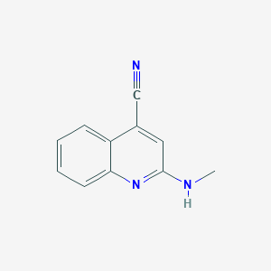 molecular formula C11H9N3 B1422947 2-(甲基氨基)喹啉-4-腈 CAS No. 1311314-12-1