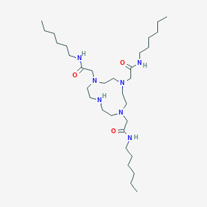 molecular formula C32H65N7O3 B14229487 2,2',2''-(1,4,7,10-Tetraazacyclododecane-1,4,7-triyl)tris(N-hexylacetamide) CAS No. 794460-96-1