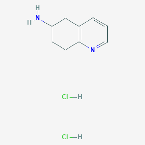 molecular formula C9H14Cl2N2 B1422950 5,6,7,8-Tetrahydroquinolin-6-amine dihydrochloride CAS No. 1315366-24-5