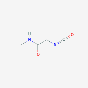 molecular formula C4H6N2O2 B14229526 N-Methyl-N~2~-(oxomethylidene)glycinamide CAS No. 824421-17-2