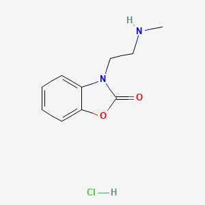 molecular formula C10H13ClN2O2 B1422953 3-[2-(Methylamino)ethyl]-2,3-dihydro-1,3-benzoxazol-2-one hydrochloride CAS No. 1311314-63-2