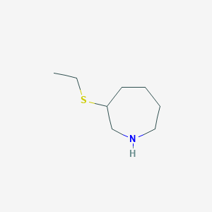 molecular formula C8H17NS B1422954 3-(Ethylsulfanyl)azepane CAS No. 1311316-56-9