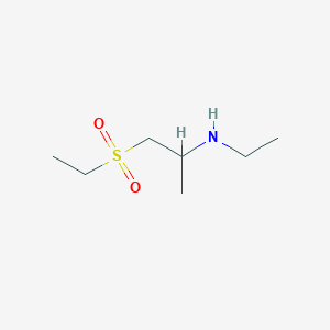 molecular formula C7H17NO2S B1422956 [1-(Ethanesulfonyl)propan-2-yl](ethyl)amine CAS No. 1311315-24-8