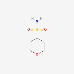 molecular formula C5H11NO3S B1422960 Oxane-4-sulfonamide CAS No. 1058131-55-7