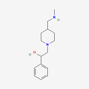 B1422962 2-{4-[(Methylamino)methyl]piperidin-1-yl}-1-phenylethan-1-ol CAS No. 1306603-13-3