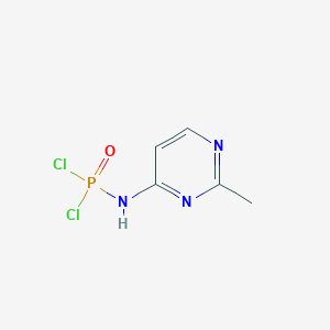 molecular formula C5H6Cl2N3OP B14229653 N-(2-Methylpyrimidin-4-yl)phosphoramidic dichloride CAS No. 801199-53-1
