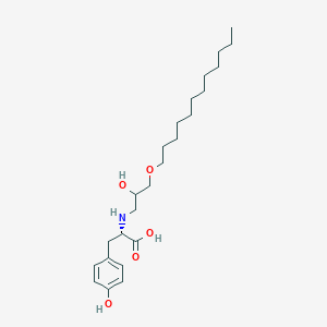 molecular formula C24H41NO5 B14229672 N-[3-(Dodecyloxy)-2-hydroxypropyl]-L-tyrosine CAS No. 731860-78-9