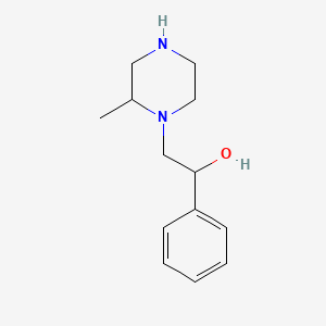 molecular formula C13H20N2O B1422971 2-(2-甲基哌嗪-1-基)-1-苯基乙醇 CAS No. 1249893-43-3