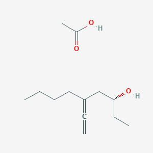 molecular formula C13H24O3 B14229721 Acetic acid--(3R)-5-ethenylidenenonan-3-ol (1/1) CAS No. 821782-47-2