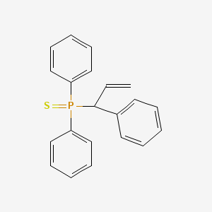 molecular formula C21H19PS B14229729 Diphenyl(1-phenylprop-2-en-1-yl)sulfanylidene-lambda~5~-phosphane CAS No. 828282-56-0