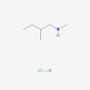 molecular formula C6H16ClN B1422973 Methyl(2-methylbutyl)amine hydrochloride CAS No. 130985-79-4