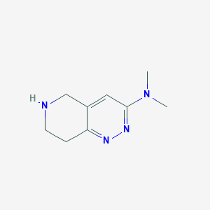 B1422974 N,N-dimethyl-5H,6H,7H,8H-pyrido[4,3-c]pyridazin-3-amine CAS No. 1334147-29-3