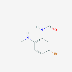 molecular formula C9H11BrN2O B14229756 N-[5-Bromo-2-(methylamino)phenyl]acetamide CAS No. 799254-08-3