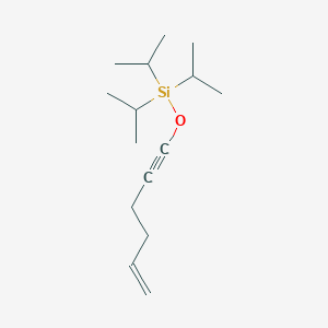 molecular formula C15H28OSi B14229795 Silane, (5-hexen-1-ynyloxy)tris(1-methylethyl)- CAS No. 765906-78-3