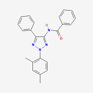 molecular formula C23H20N4O B14229812 Benzamide, N-[2-(2,4-dimethylphenyl)-5-phenyl-2H-1,2,3-triazol-4-yl]- CAS No. 830336-08-8