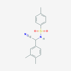 molecular formula C17H18N2O2S B14229822 N-[Cyano(3,4-dimethylphenyl)methyl]-4-methylbenzene-1-sulfonamide CAS No. 827308-25-8
