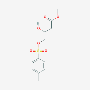 molecular formula C12H16O6S B14229844 Methyl 3-hydroxy-4-[(4-methylbenzene-1-sulfonyl)oxy]butanoate CAS No. 828276-84-2
