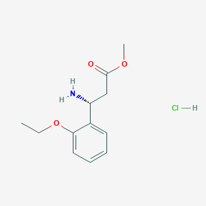 molecular formula C12H18ClNO3 B1422985 盐酸甲基 (3R)-3-氨基-3-(2-乙氧苯基)丙酸酯 CAS No. 1306728-63-1