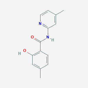 molecular formula C14H14N2O2 B14229851 2-Hydroxy-4-methyl-N-(4-methylpyridin-2-yl)benzamide CAS No. 783370-81-0