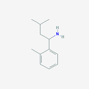 molecular formula C12H19N B1422987 3-Methyl-1-(2-methylphenyl)butan-1-amine CAS No. 854185-27-6