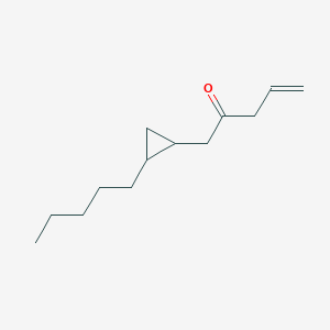 molecular formula C13H22O B14229904 1-(2-Pentylcyclopropyl)pent-4-EN-2-one CAS No. 824392-01-0