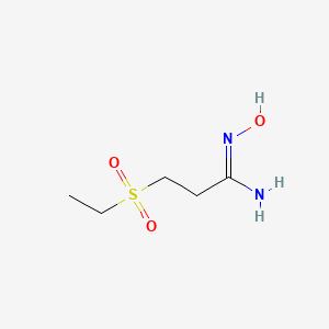 3-(ethanesulfonyl)-N'-hydroxypropanimidamide
