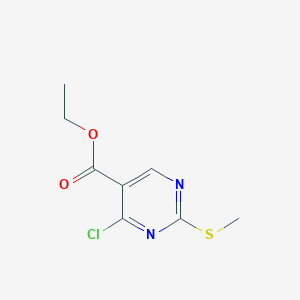 molecular formula C8H9ClN2O2S B014230 Ethyl 4-chloro-2-(methylthio)pyrimidine-5-carboxylate CAS No. 5909-24-0