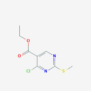 molecular formula C8H9ClN2O2S B014230 Ethyl 4-chloro-2-methylthio-5-pyrimidinecarboxylate CAS No. 5909-24-0