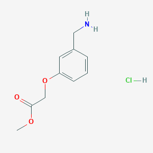 B1423002 Methyl 2-[3-(aminomethyl)phenoxy]acetate hydrochloride CAS No. 869296-24-2