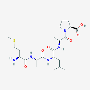molecular formula C22H39N5O6S B14230054 L-Methionyl-L-alanyl-L-leucyl-L-alanyl-L-proline CAS No. 824982-54-9