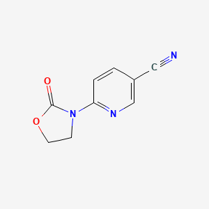 6-(2-Oxo-1,3-oxazolidin-3-yl)pyridine-3-carbonitrile