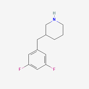3-[(3,5-Difluorophenyl)methyl]piperidine