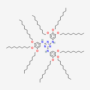 molecular formula C111H198N6O9 B14230125 N~2~,N~4~,N~6~-Tris[3,4,5-tris(decyloxy)phenyl]-1,3,5-triazine-2,4,6-triamine CAS No. 757998-37-1