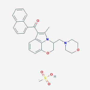 molecular formula C28H30N2O6S B142302 (S)-(-)-Win 55,212 mesylate CAS No. 137795-17-6