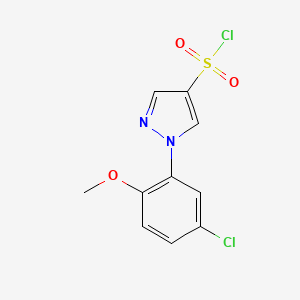1-(5-chloro-2-methoxyphenyl)-1H-pyrazole-4-sulfonyl chloride