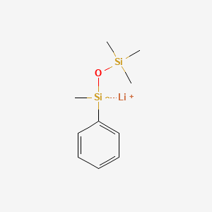 molecular formula C10H17LiOSi2 B14230208 Lithium;methyl-phenyl-trimethylsilyloxysilanide CAS No. 823207-24-5