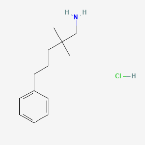 2,2-Dimethyl-5-phenylpentan-1-amine hydrochloride