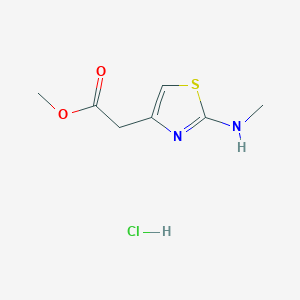 Methyl 2-[2-(methylamino)-1,3-thiazol-4-yl]acetate hydrochloride