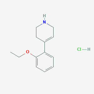 molecular formula C13H18ClNO B1423031 4-(2-Ethoxyphenyl)-1,2,3,6-tetrahydropyridine hydrochloride CAS No. 1315365-35-5