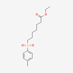 molecular formula C16H24O4S B14230310 Ethyl 7-(4-methylbenzene-1-sulfonyl)heptanoate CAS No. 823180-37-6